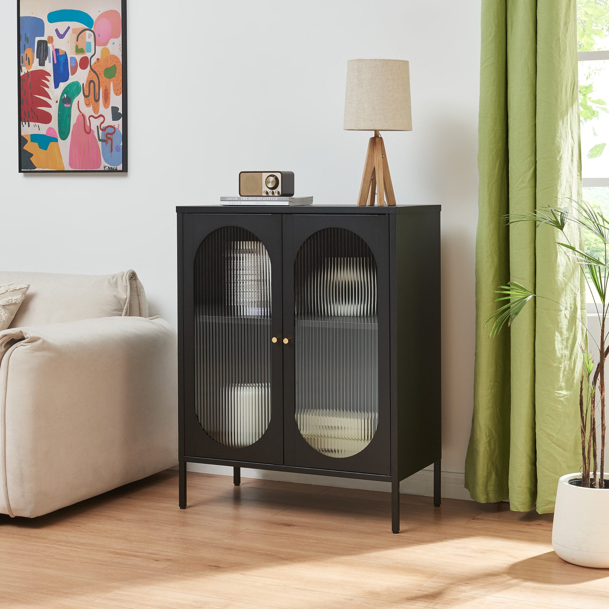 en.casa Sideboard, »Landskrona« mit 2 Türen günstig online kaufen