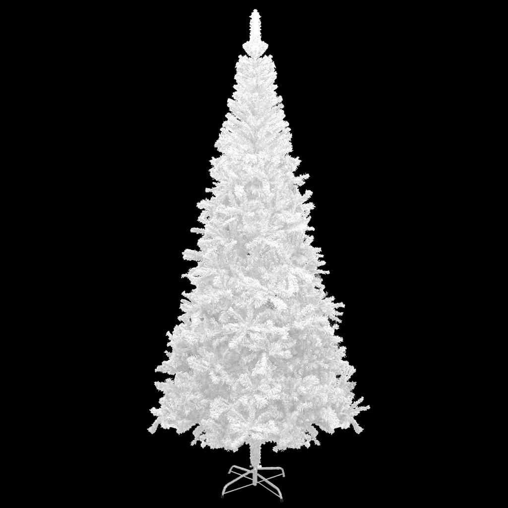 vidaXL Weihnachtsfigur Künstlicher Weihnachtsbaum mit Beleuchtung Kugeln L 240 cm Weiß (1 St)