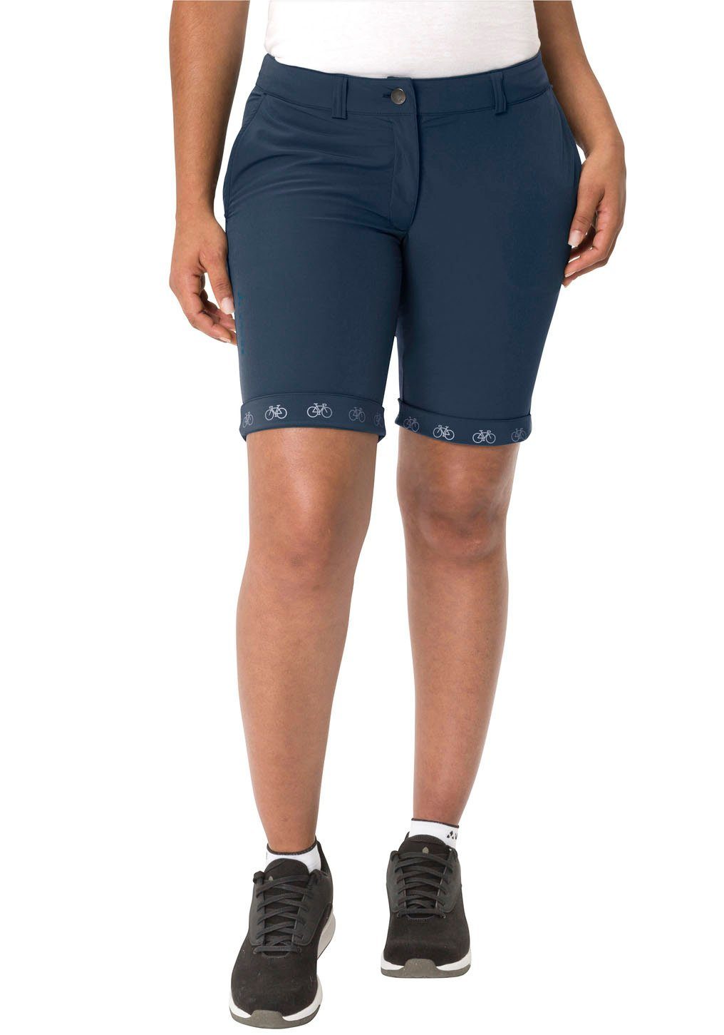 VAUDE dark Fahrradhose Elemente WOMEN'S SHORTS CYCLIST sea reflektierende