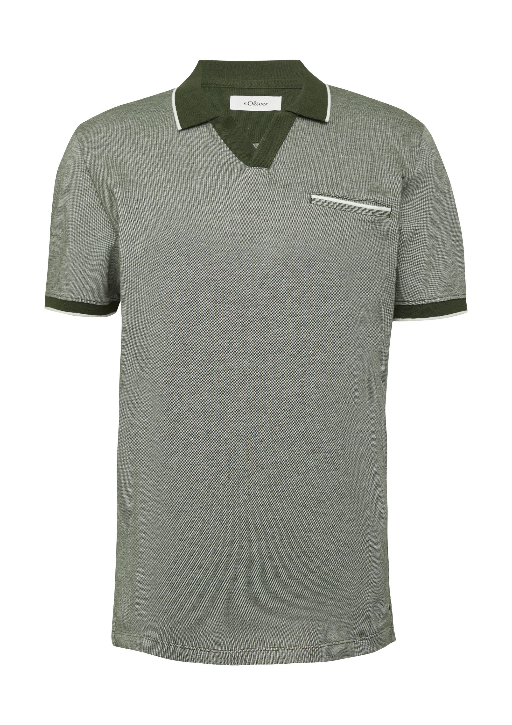 s.Oliver Kurzarmshirt Polo-Shirt (1-tlg) günstig online kaufen