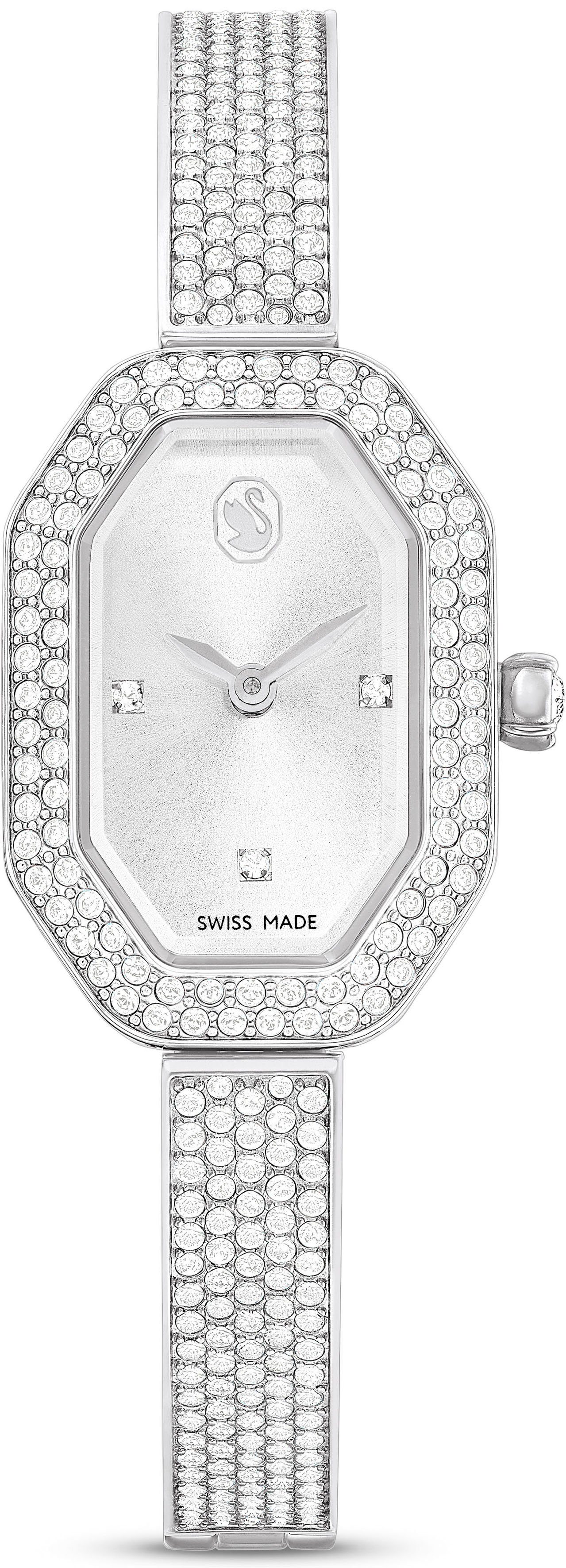 Swarovski Quarzuhr DEXTERA BANGLE, Armbanduhr, Damenuhr, Swarovski-Kristalle, Swiss Made