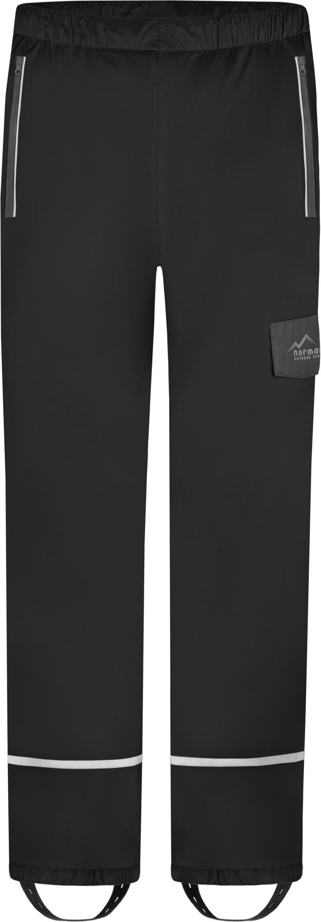 normani Regenhose Kinder Regenhose Shalalth Wasserdichte Winterhose Matschhose mit Reißverschlusstaschen