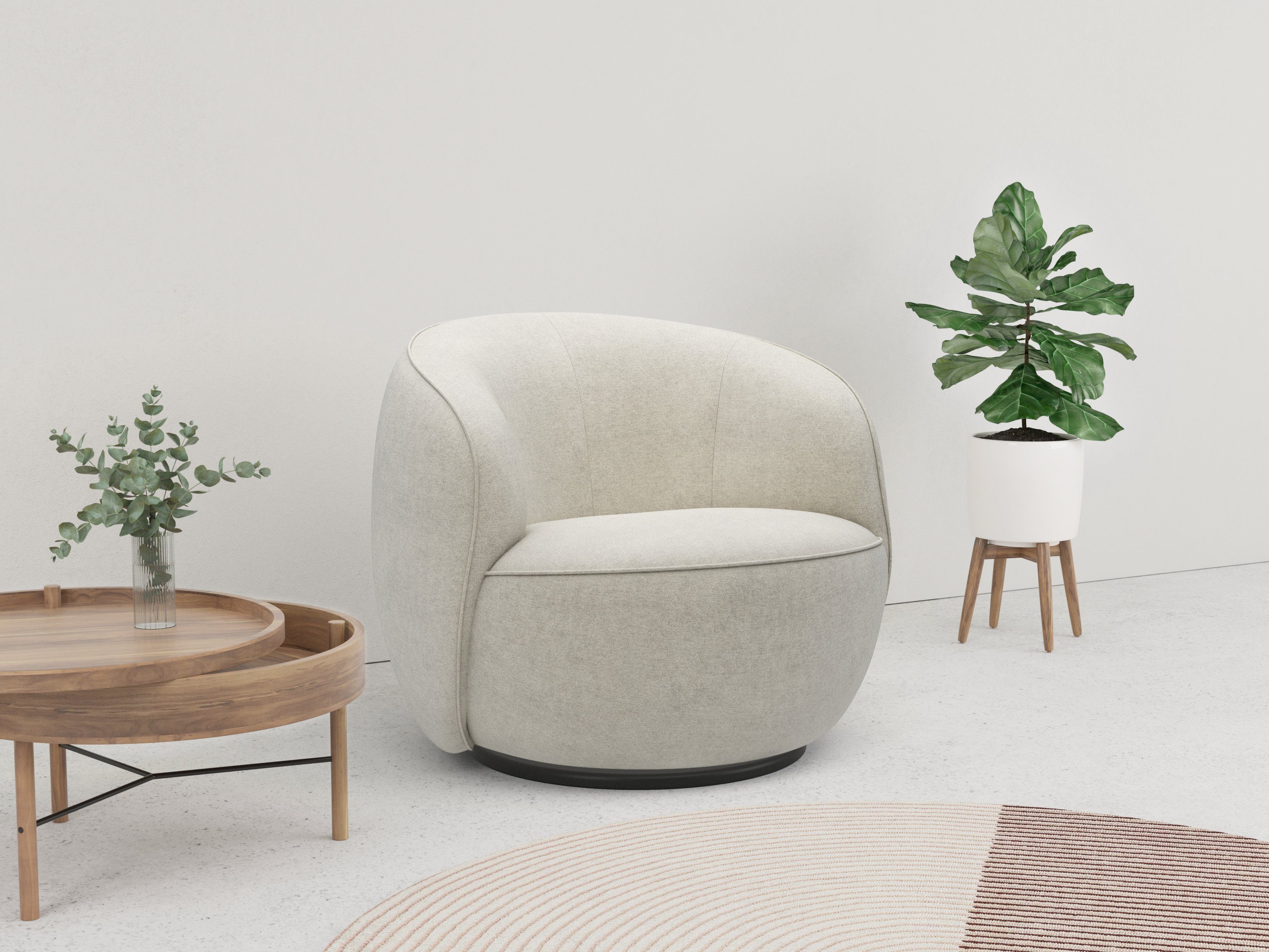 LeGer Home by Lena Gercke Крісла Effie, mit 360° Drehfunktion, komfortables Sitzen