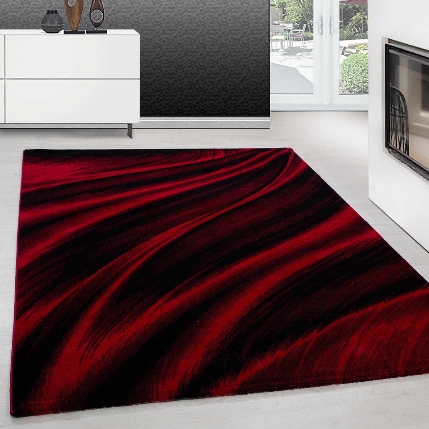 Teppium Teppich Abstrakt Wellen Design, Rechteckig, günstig online kaufen