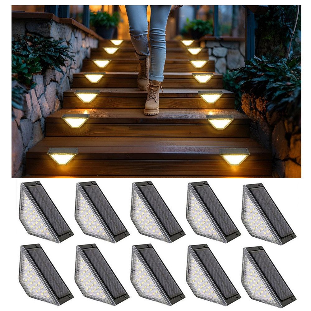 QUBEBU LED Solarleuchte 24LED Solarleuchten Garten Deko, Solarlampen für Au günstig online kaufen