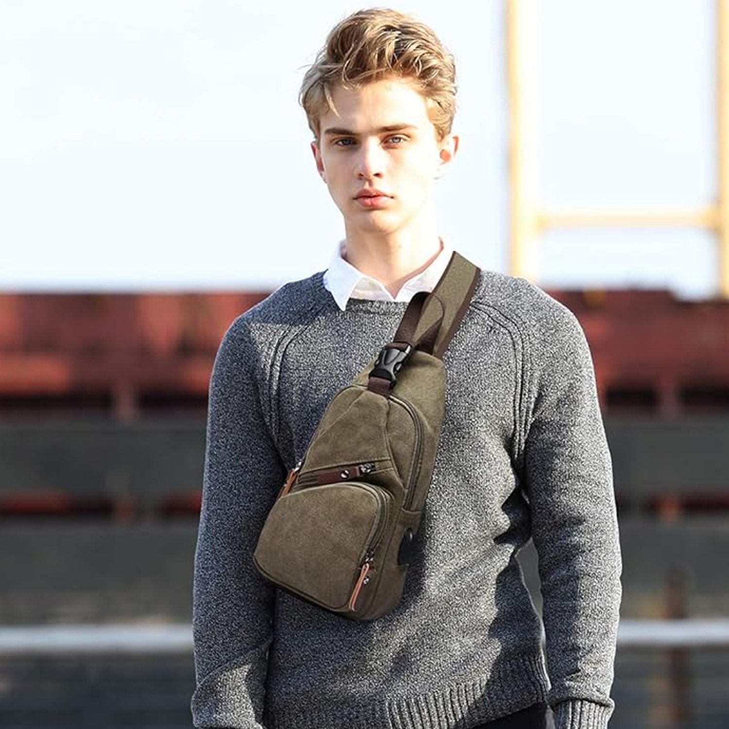 HAUSS SPOLE Umhängetasche Schultertasche Schulter Rucksack Rucksäcke Crossb günstig online kaufen