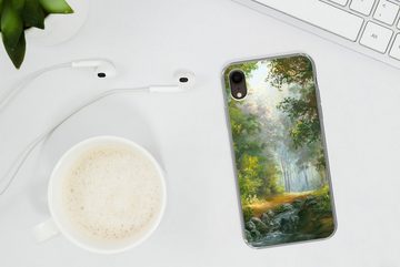 MuchoWow Handyhülle Wald - Ölgemälde - Sommer, Handyhülle Apple iPhone XR, Smartphone-Bumper, Print, Handy