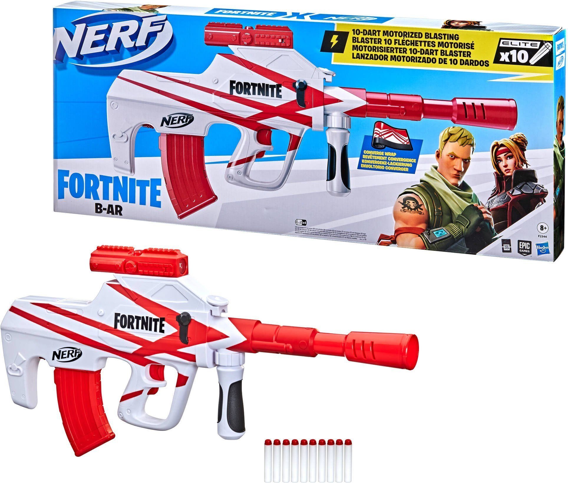 Nerf Blaster »Fortnite BAR Blaster mit 10 Elite Darts« online