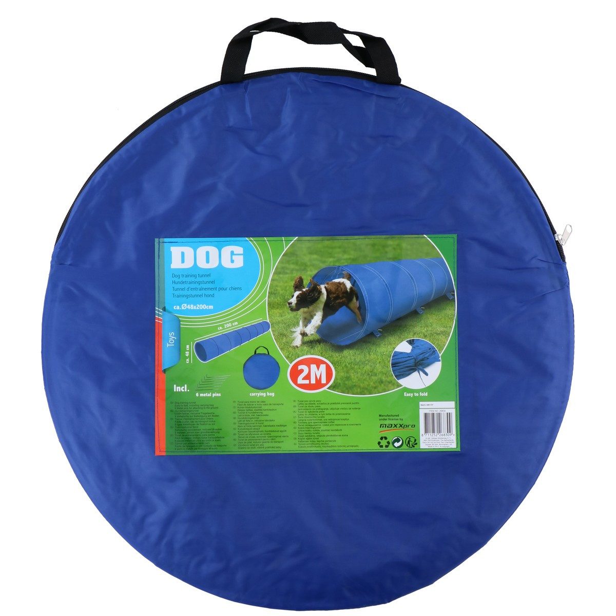 maxxpro Outdoor-Spielzeug maxxpro Hundetunnel 2M, Polyester