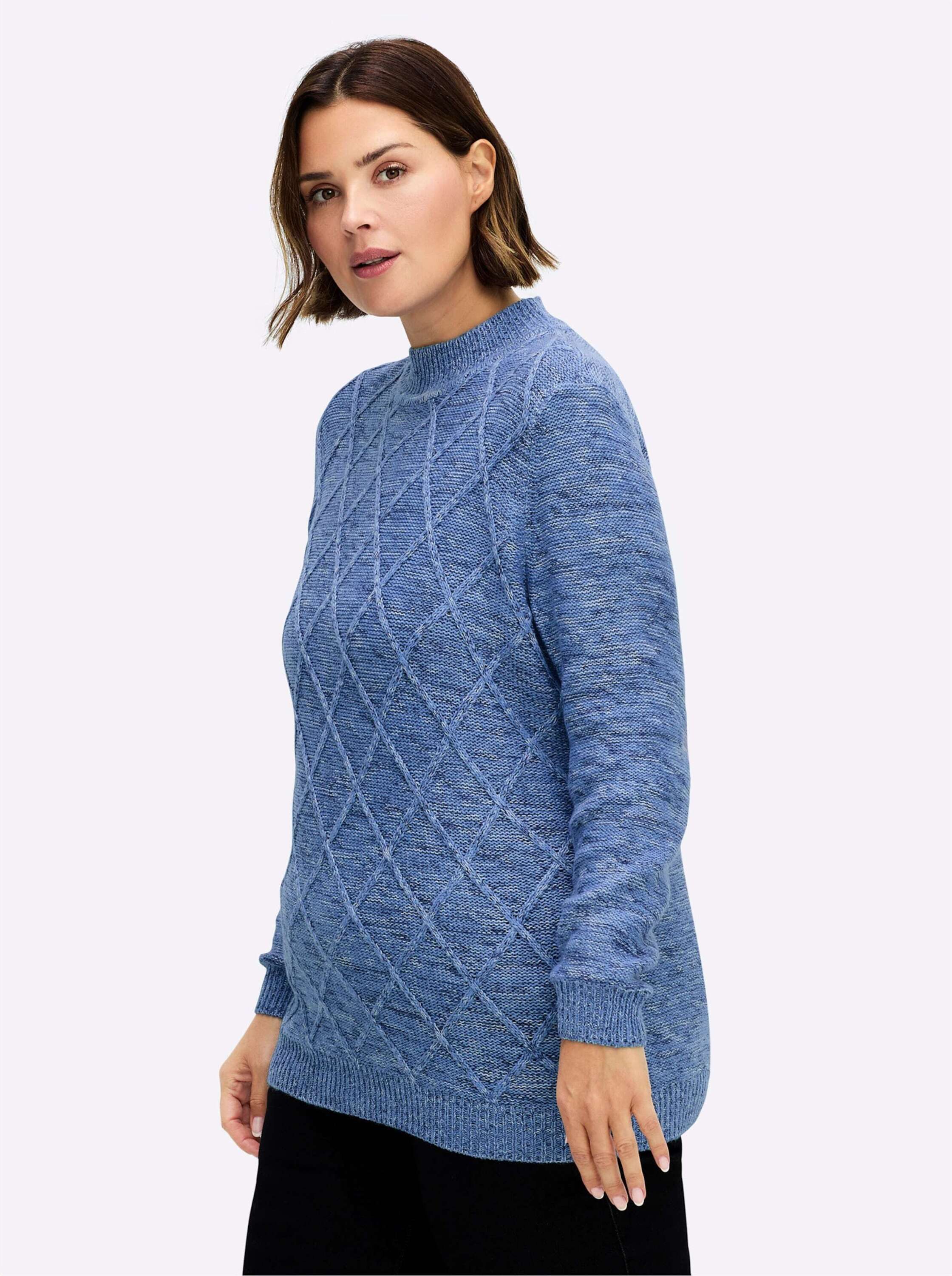Sieh an! Strickpullover Pullover Langarm