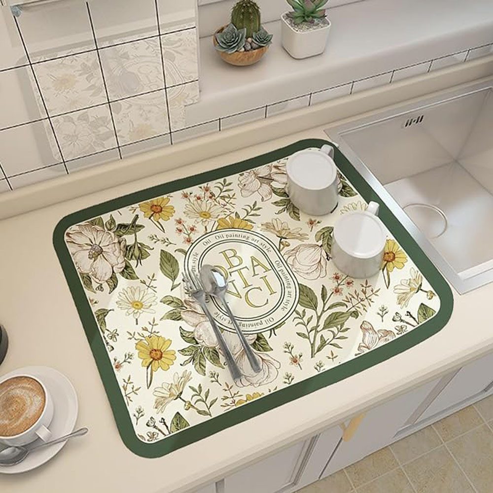 TUWENA Abtropfmatte Kaffeemaschine Abtropfmatte, Küche Abtropfmatte Geschirr Silikon