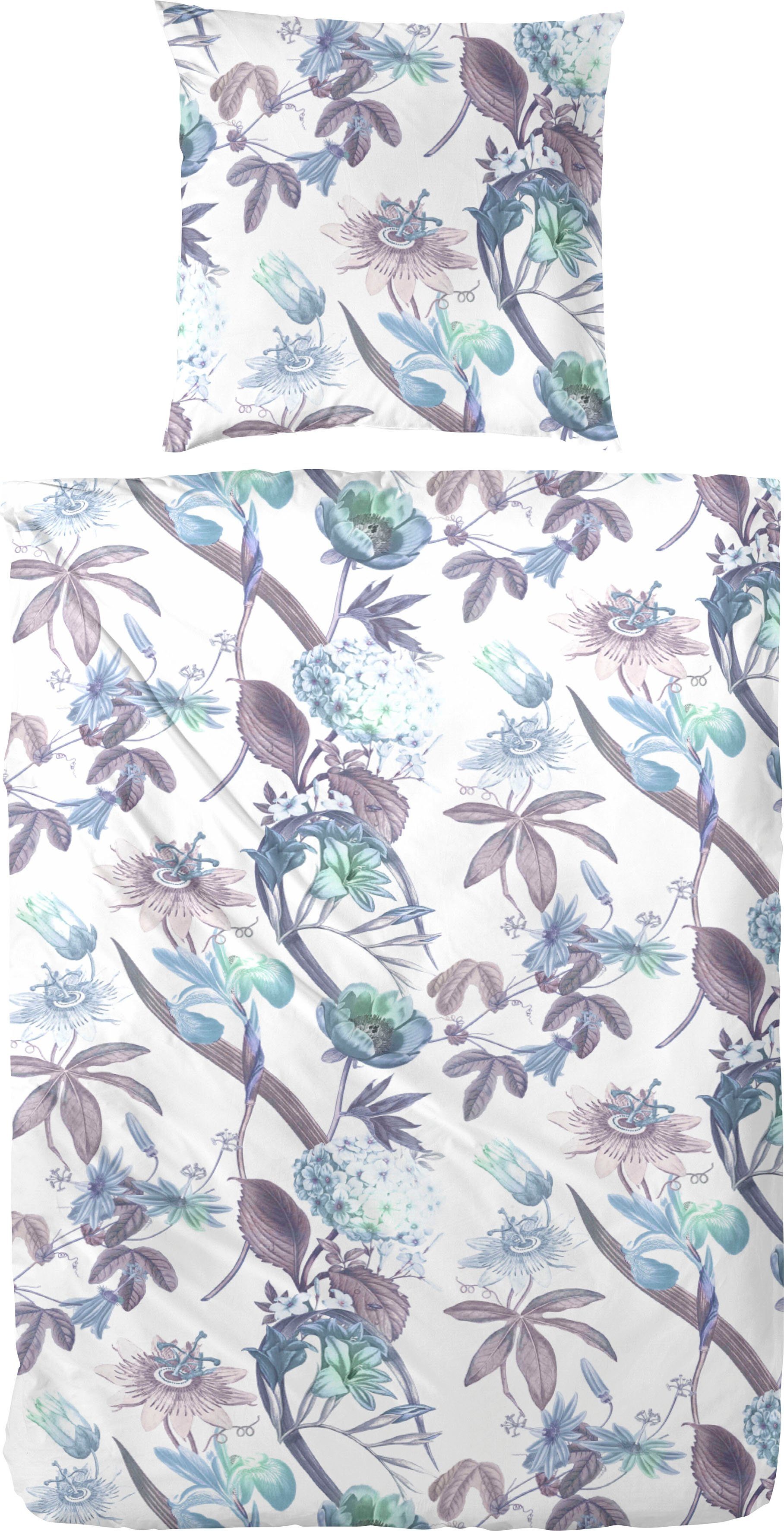 Primera Bettwäsche Flowerful, Mako-Satin, 2 teilig, günstig online kaufen