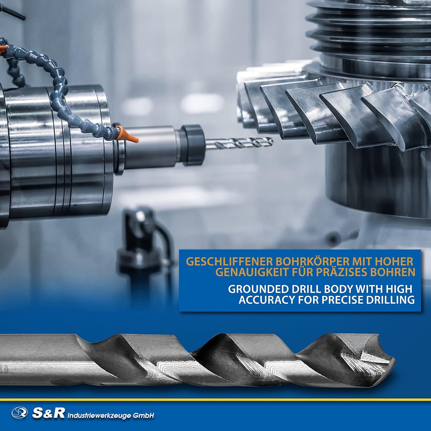S&R Metallbohrer Industrie-Qualität, extra hohe Standzeit,118° Spitzenwinkel, HSS-Stahl, (Set, 19-teilig, ø 1-10 mm), DIN 338, geschliffen, Stahlbohrer-Satz, in – Bild 5 von 5