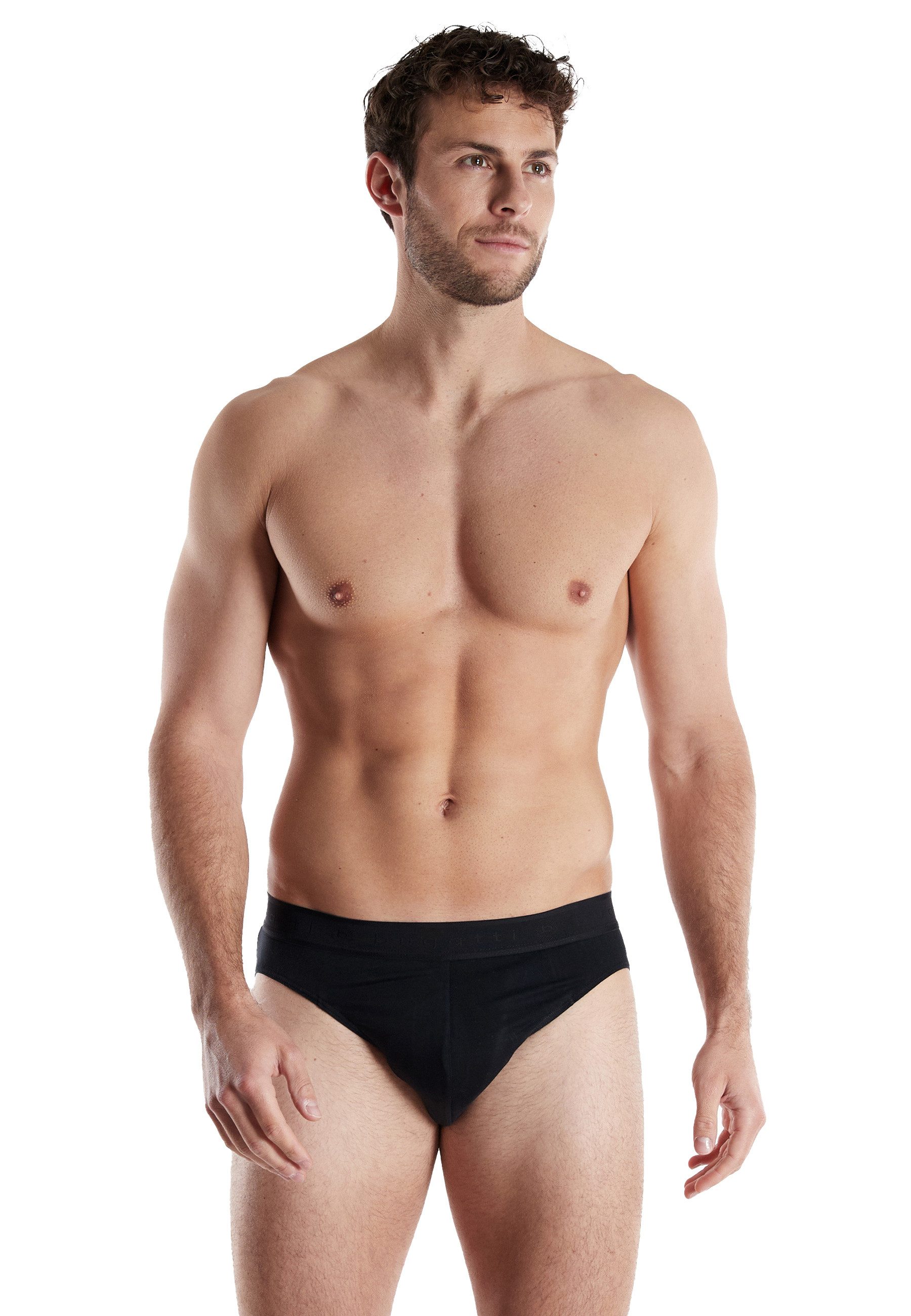 bugatti Slip BUGATTI Herren Sport-Slip schwarz günstig online kaufen