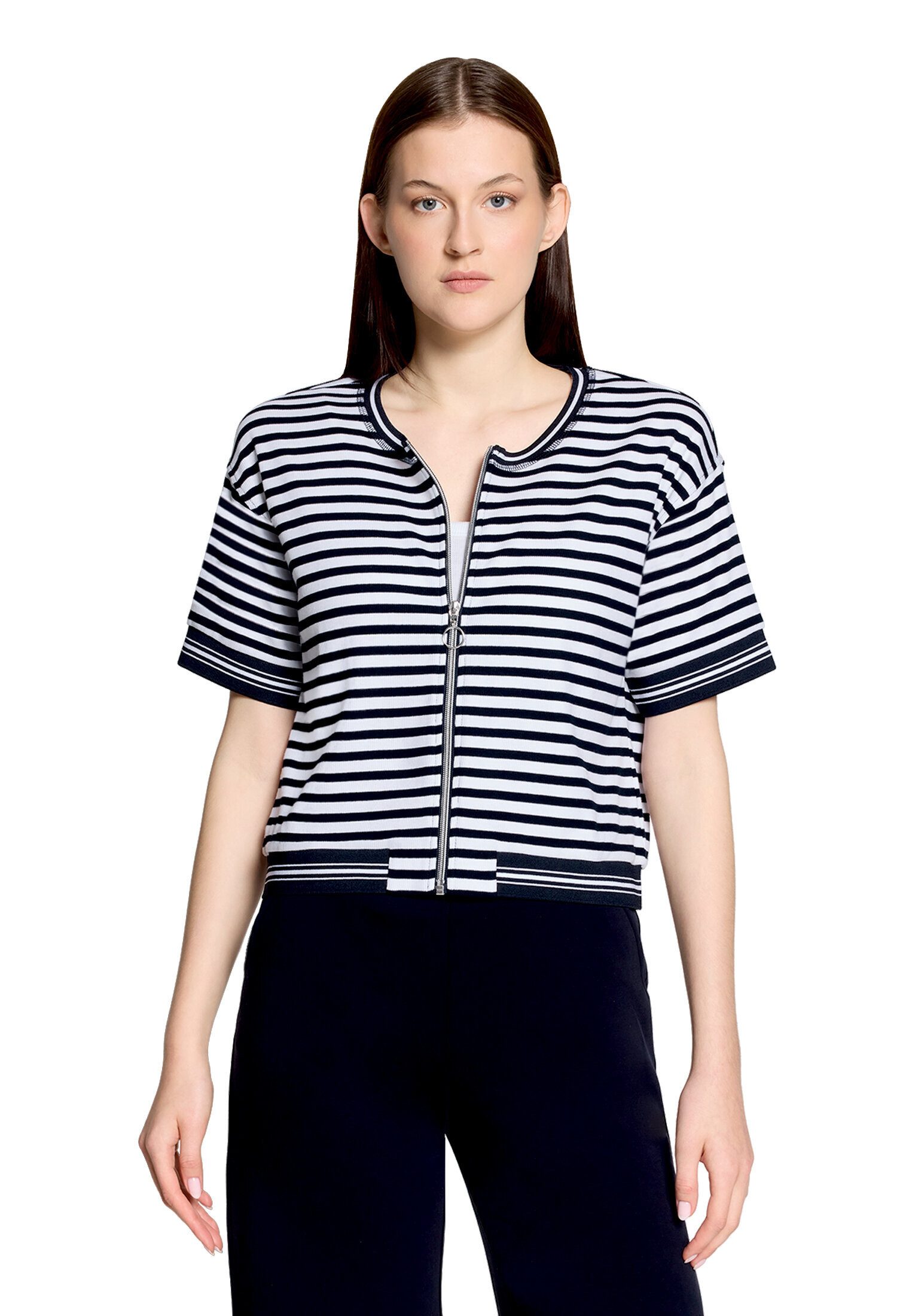 Betty Barclay Shirtjacke Damen mit Reißverschluss (1-tlg)