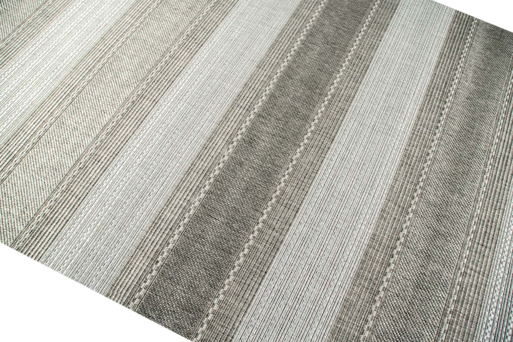 TeppichHome24 Teppich Teppich Sisal Optik Grau, günstig online kaufen