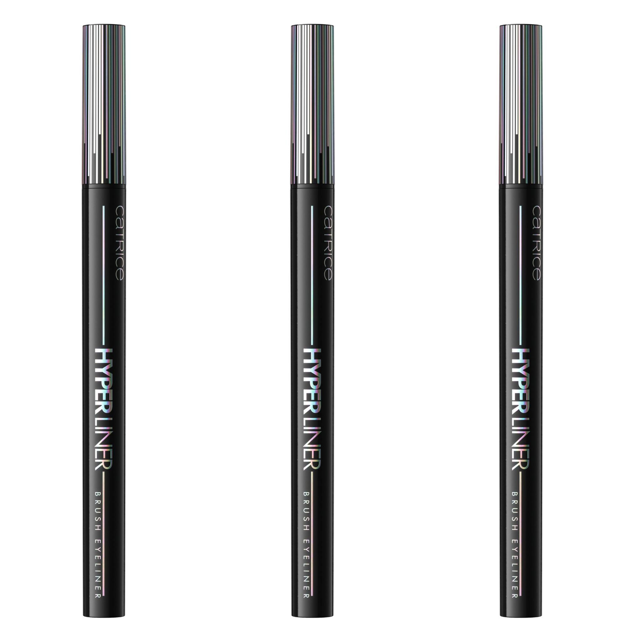 Catrice Eyeliner Hyper Liner Brush Eyeliner, 3-tlg.