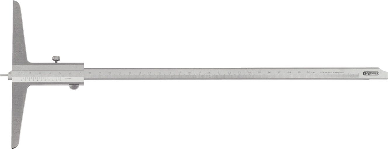 KS Tools Schieber KS Tools 300.0551 Tiefenmessschieber mit Messstift, 0-80mm