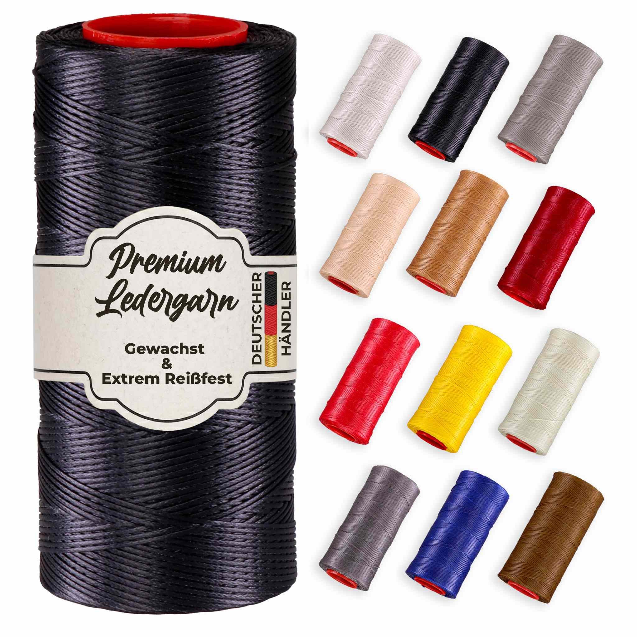 Langlauf Schuhbedarf Ledergarn gewachst 0,8mm - 250m Sattlergarn 100% Polyester Nähgarn