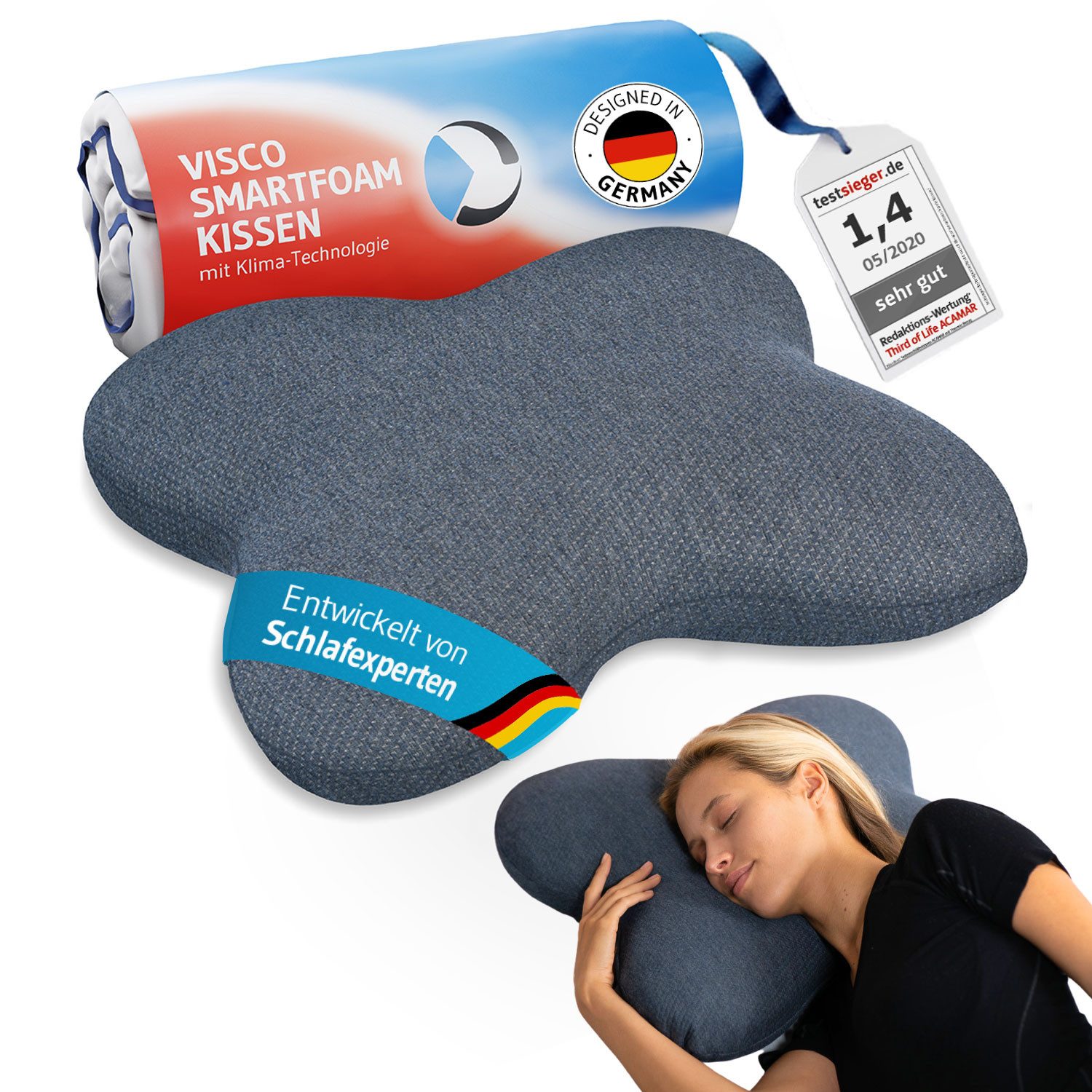 Third of Life Kopfkissen ACAMAR Thermic QuickDry, Bezug: Thermic-QuickDry, Thermo-Bezug