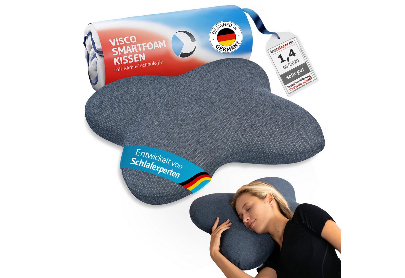 Third of Life Kopfkissen ACAMAR Thermic QuickDry, Bezug: Thermic-QuickDry, Thermo-Bezug