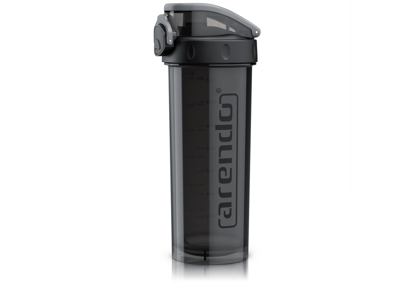 Arendo Protein Shaker Eiweißshaker 800 ml, verschließbar, spülmaschinengeeignet, Kunststoff, (4-tlg), Eiweiß Mixbecher, BPA-frei, für unterwegs, Yoga, Fitness, Sport