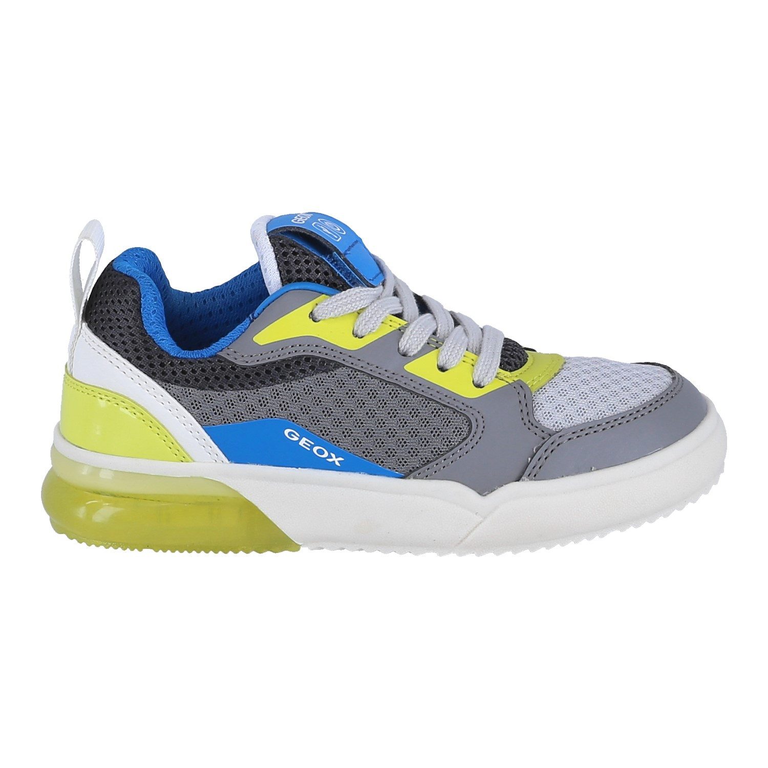 Geox Grayjay grau/lime/weiss Kinder Sneaker