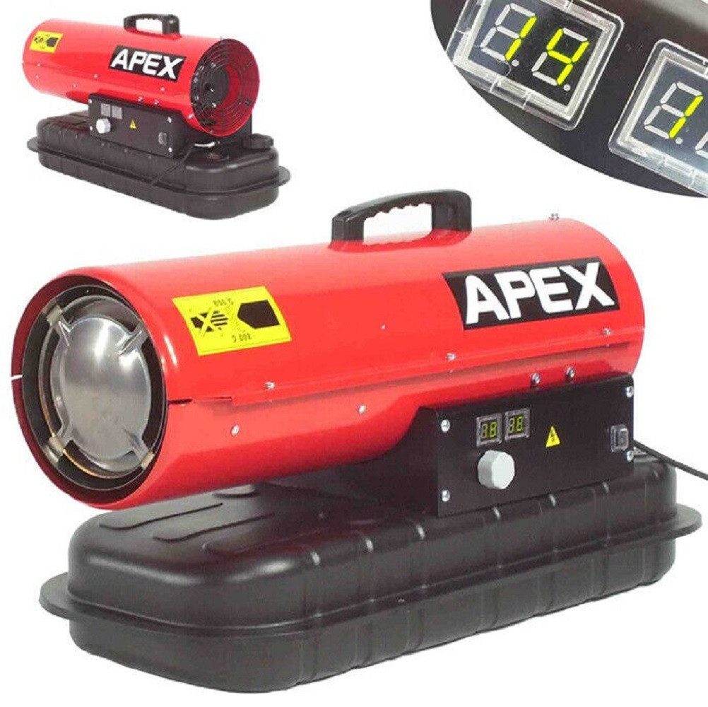 Apex Heizstrahler Heizkanone 20kW Digital Bauheizer Diesel Heizgebläse 56219