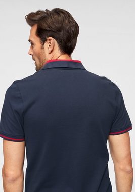 TOM TAILOR Polo Team Poloshirt mit kontrastfarbenen Details