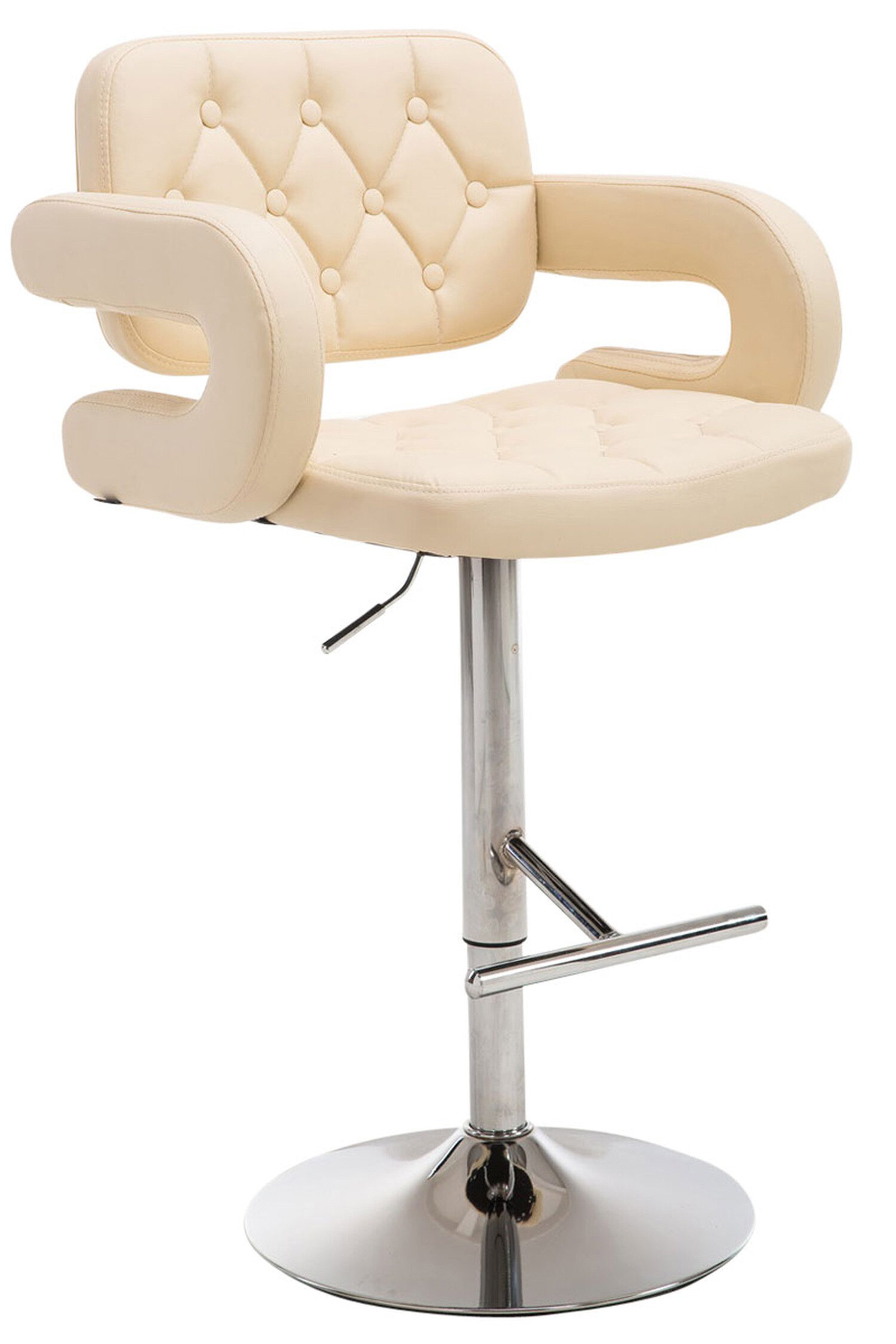 TPFLiving Barhocker Kunstleder (Barstuhl mit Rückenlehne günstig online kaufen