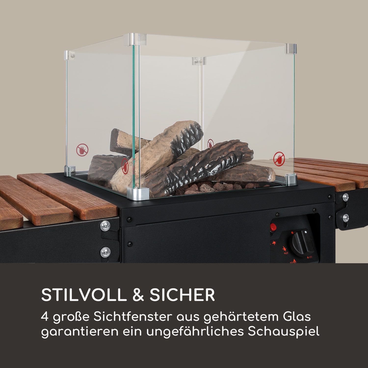 blumfeldt Terrassenstrahler Flagranti Plus Gasheizstrahler