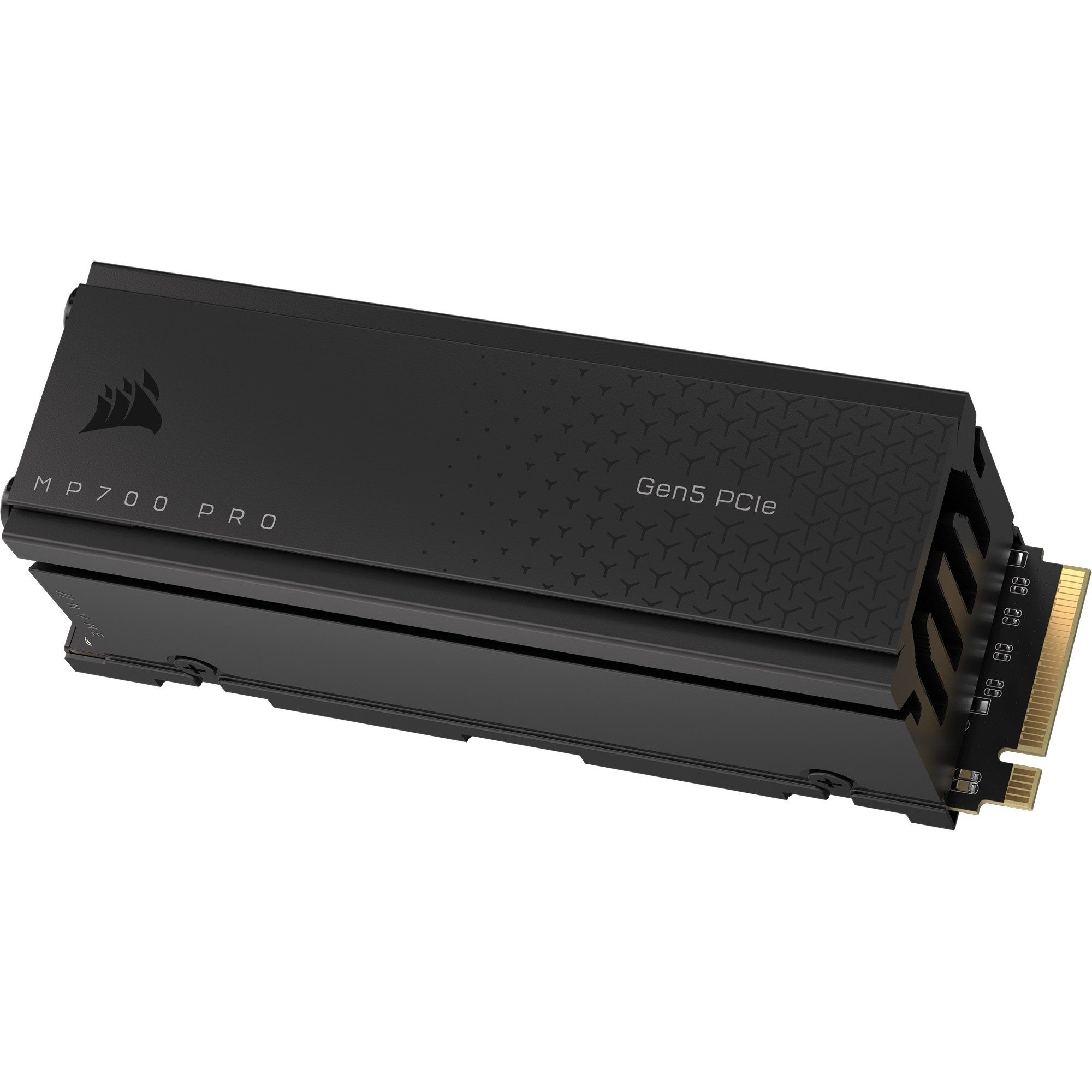 Corsair MP700 PRO 4TB Luftkühler M.2 2280 NVMe Gen5 4000GB interne SSD (4 TB) M.2" 14000 MB/S Lesegeschwindigkeit, 12000 MB/S Schreibgeschwindigkeit, PCIe Gen5 x4, NVMe 2.0, 3D TLC NAND, Active Cooler, AES-256 Encryption