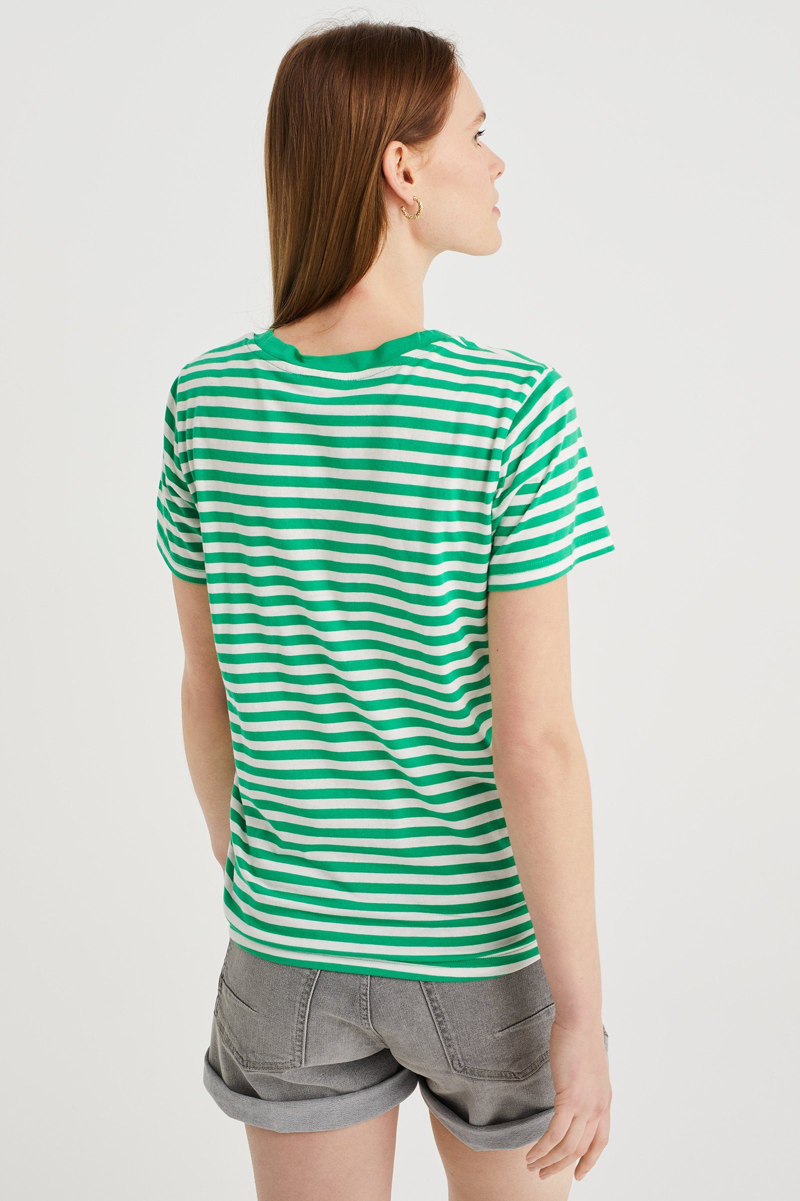 T-Shirt (1-tlg) Grün WE Fashion