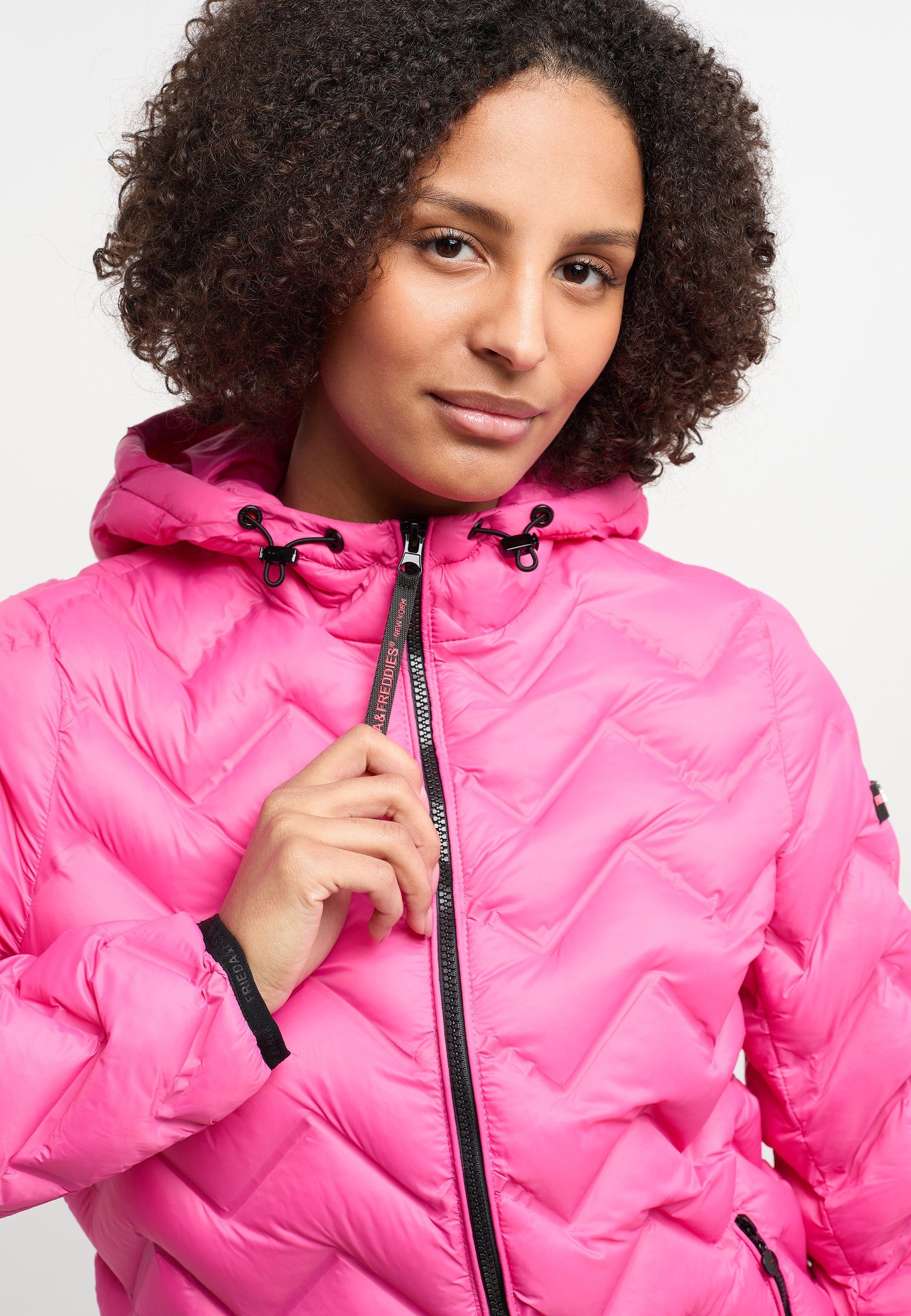 Frieda & Freddies NY Steppjacke pink Thermolite mit Reißverschluss Mailynn Jacket