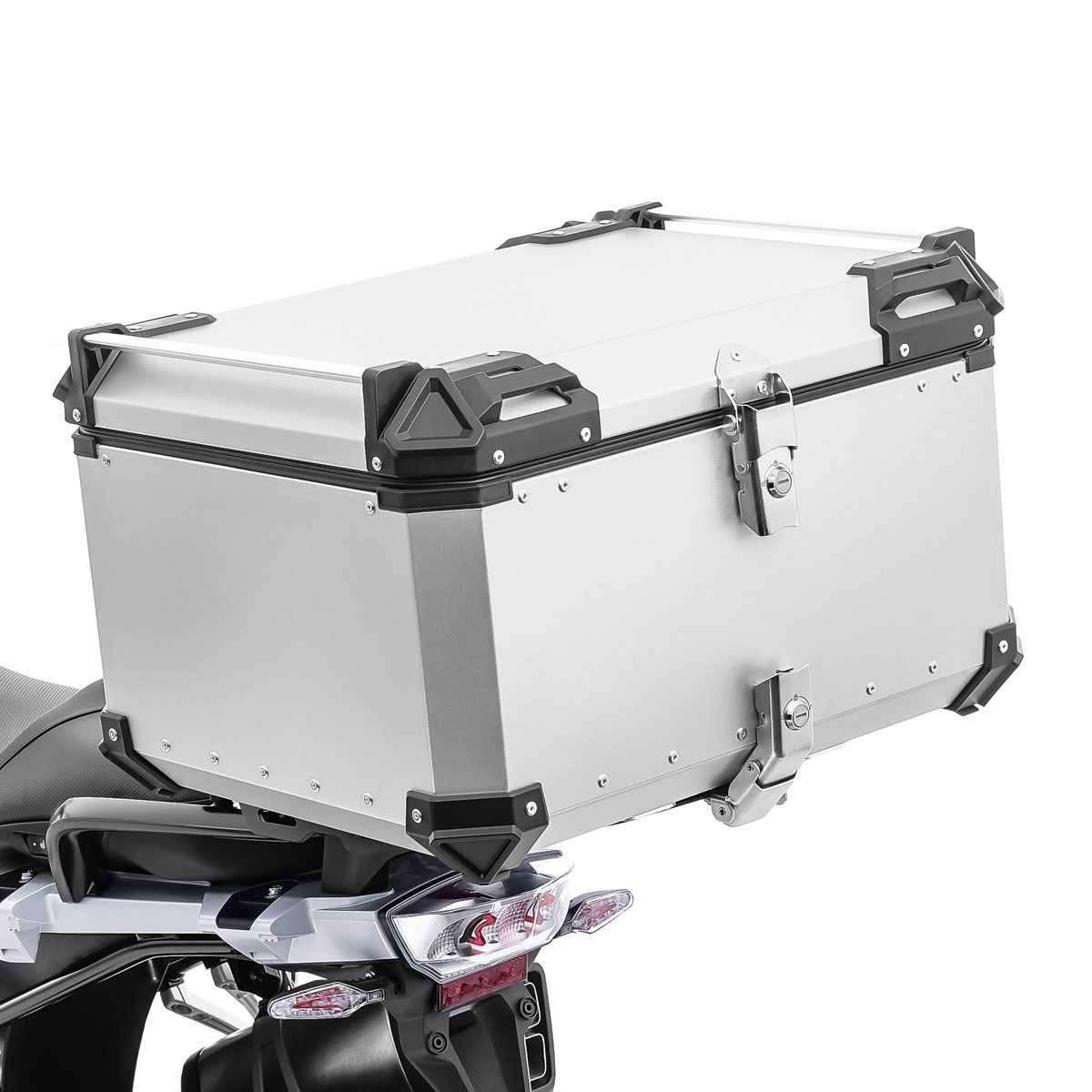 Topcase Motorrad Alu Top Case # XB85 Aluminium 85 Liter silber