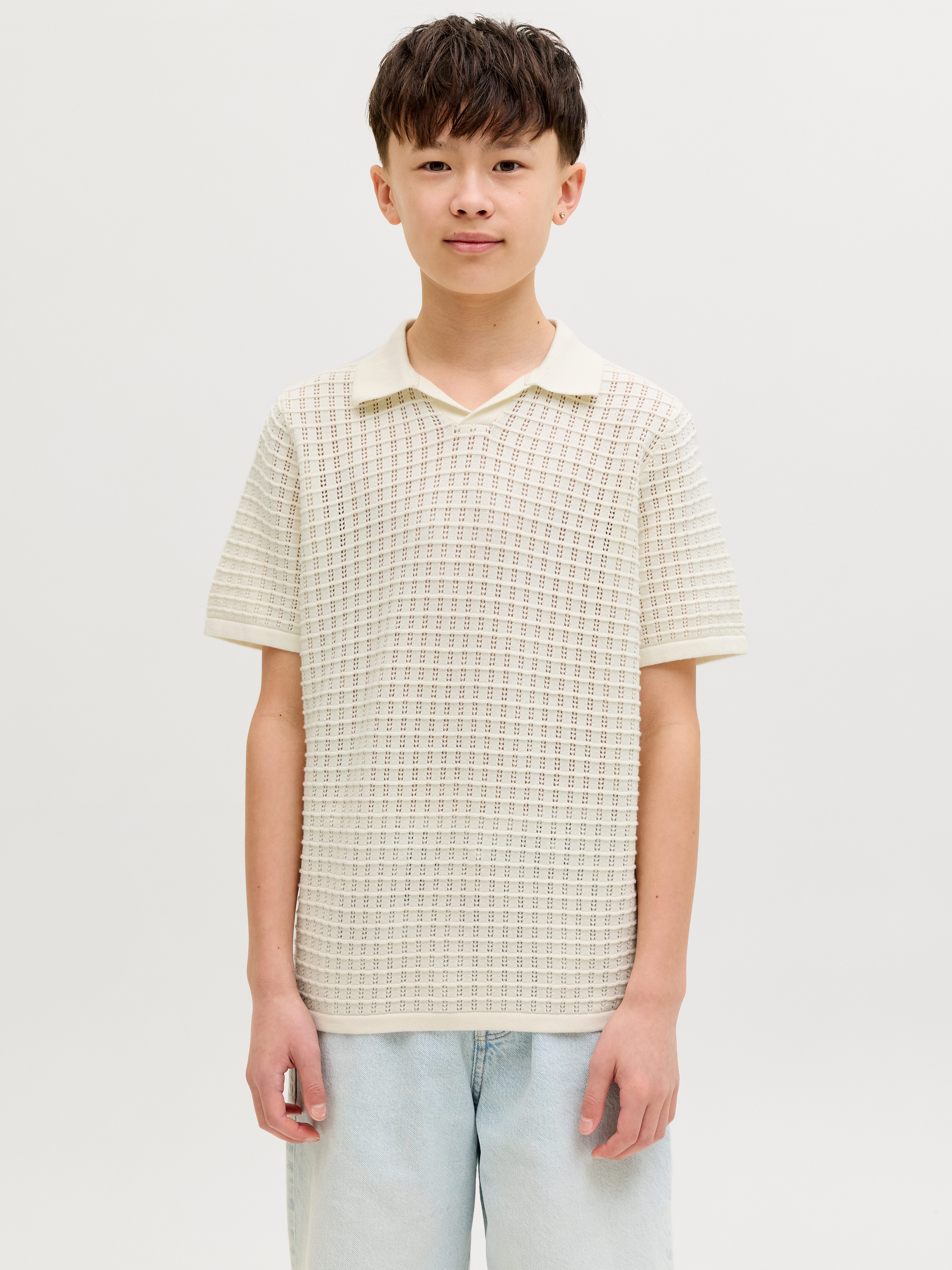 Jack & Jones Junior Polokragenpullover JORNANTUCKET SPLIT NECK POLO JNR