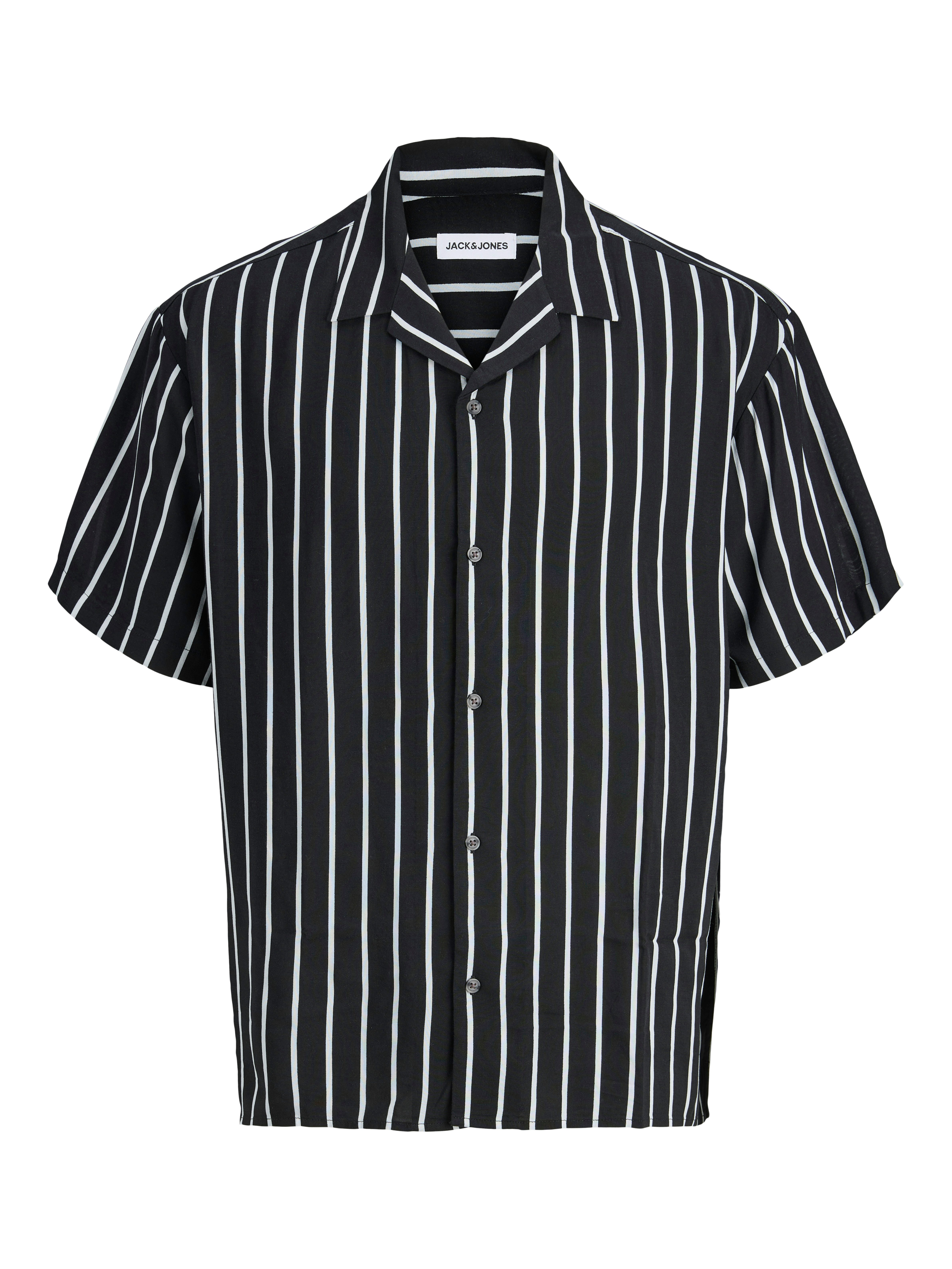 Jack & Jones PlusSize Kurzarmhemd JJEJEFF RESORT STRIPE SHIRT SS PLS Viskose, loose fit