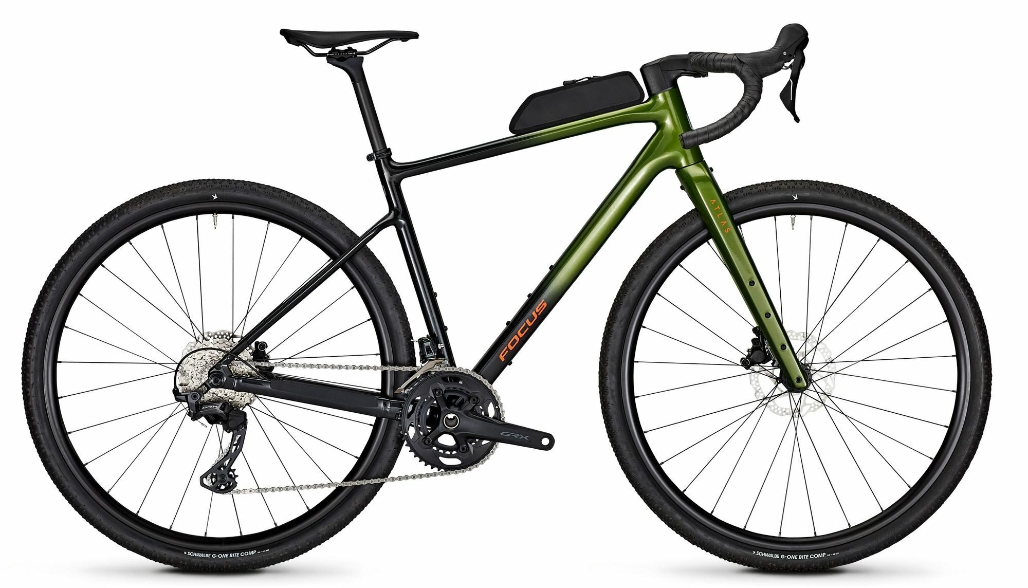 Focus Gravelbike Gravelbike ATLAS 6.9 Sprucegreen / Diamondblack 28" Diamant, 24 Gang Shimano Shimano GRX 820, 12-speed Schaltwerk