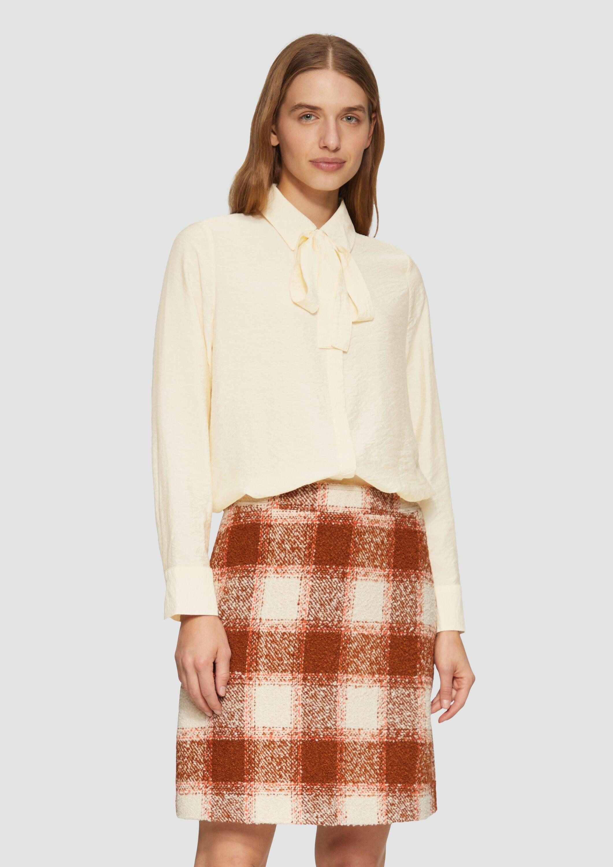 s.Oliver Langarmbluse Bluse Strukturierte Bluse mit günstig online kaufen