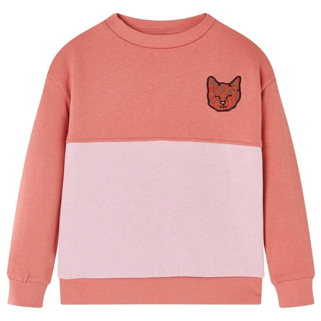 Sweatshirt Kinder-Sweatshirt mit Farbblock Rosa 104