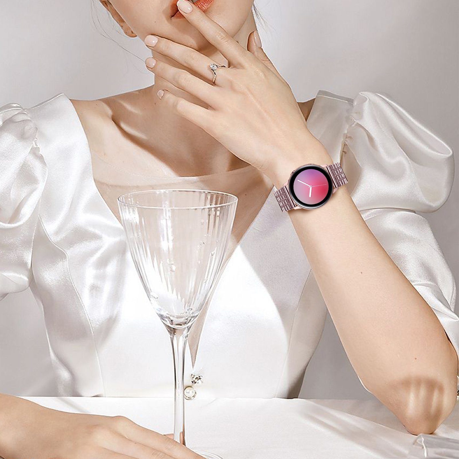 2/watch 42mm/GARMIN Roségold Smartwatch-Armband,Watch für Watch Watch, HUAWEI GT2 Galaxy 41/42MM/active/S2, Diida 3 Smartwatch-Armband Band,Armband,Geeignet