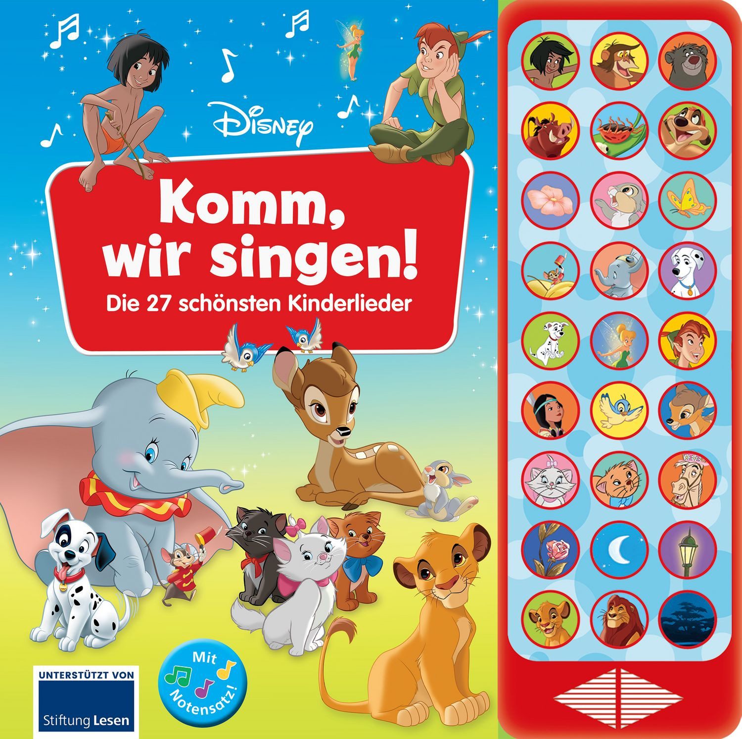 Disney - Komm, wir singen! Die 27 schönsten Kinderlieder - 27-Button-S / diverse