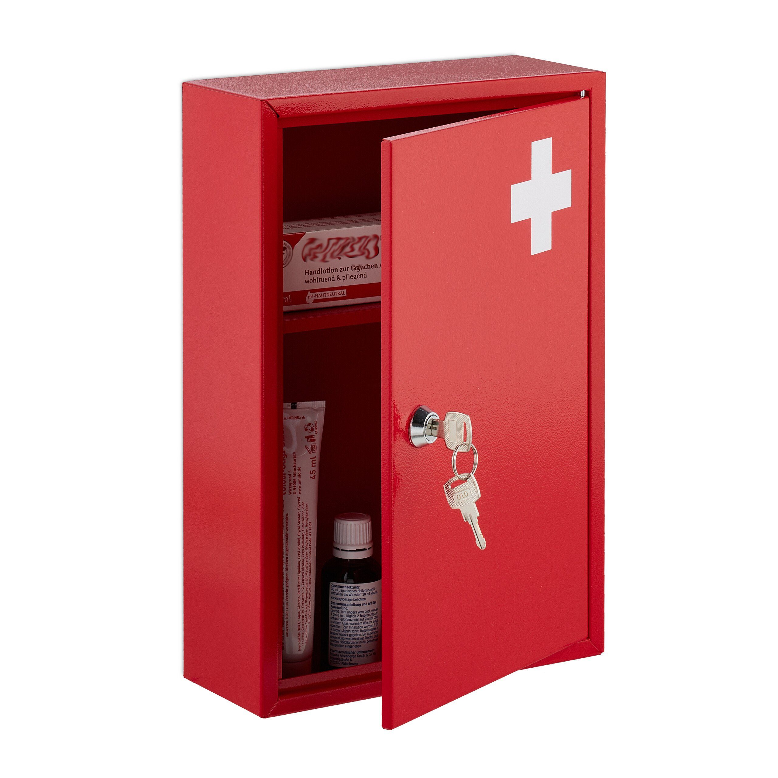 relaxdays Medizinschrank Abschließbarer Medizinschrank günstig online kaufen
