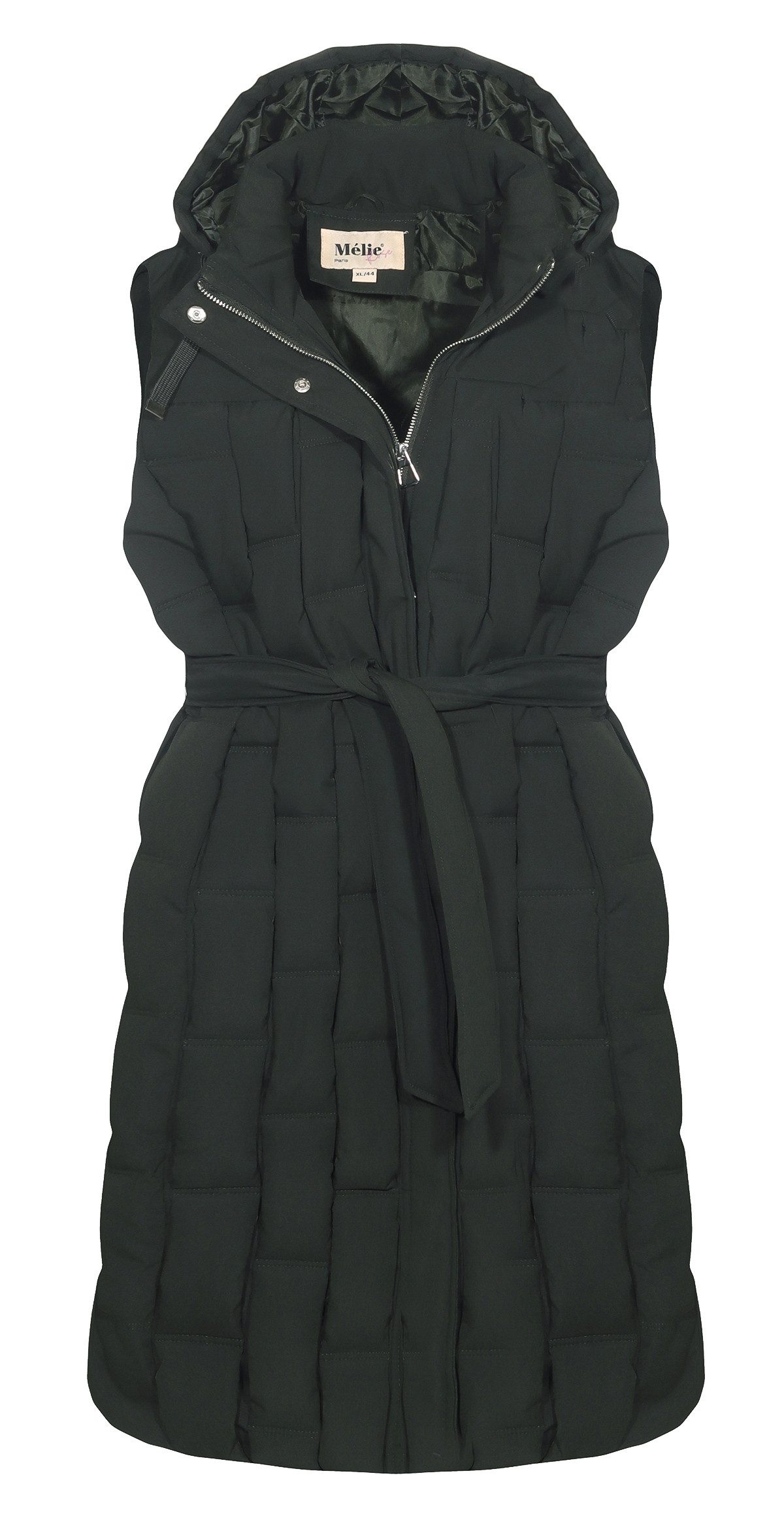 Aurela Damenmode Longweste Damen Steppweste mit Schlaufen-Steppung abnehmba günstig online kaufen