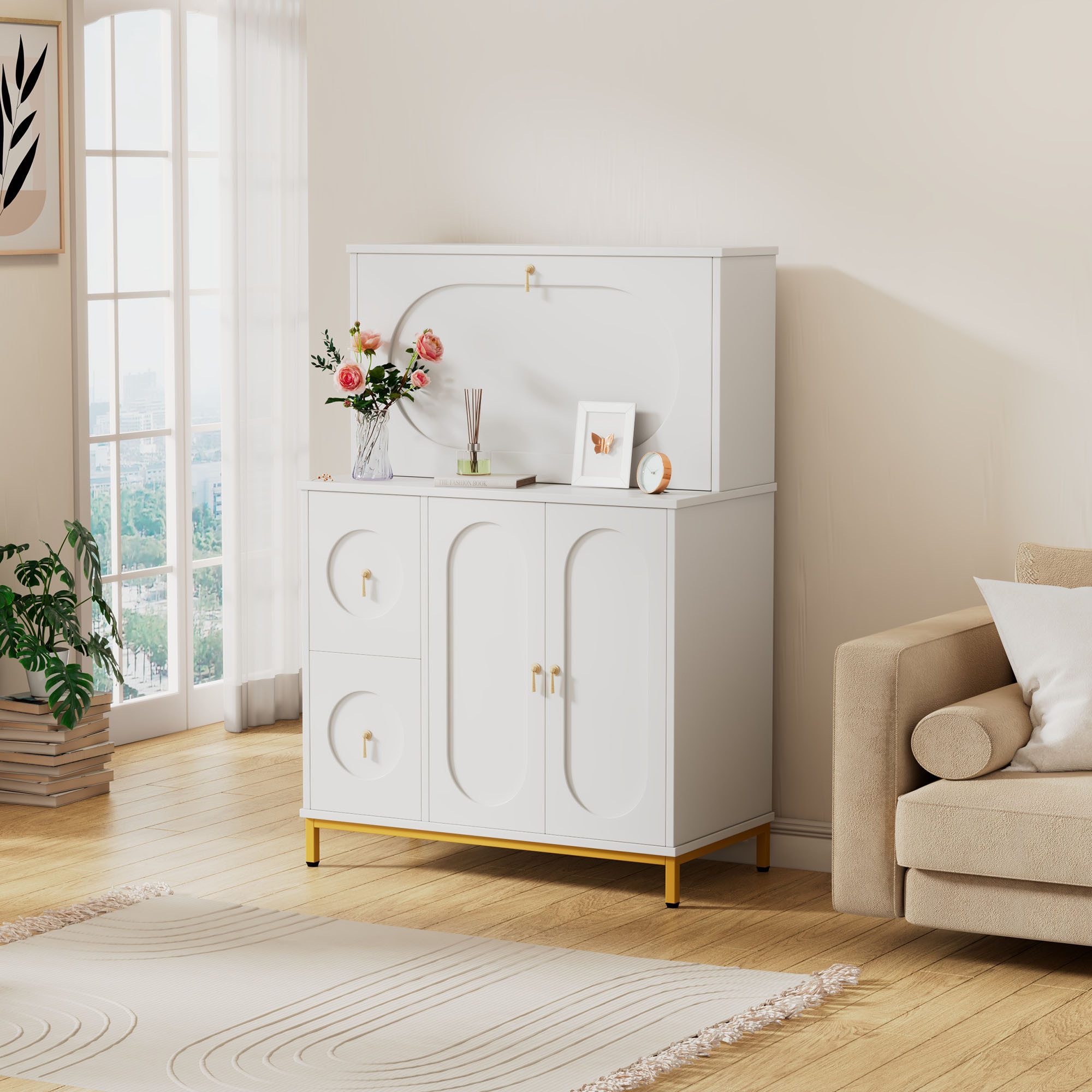 HAUSS SPOLE Schreibtisch Beistellschrank Vitrine Kommode günstig online kaufen