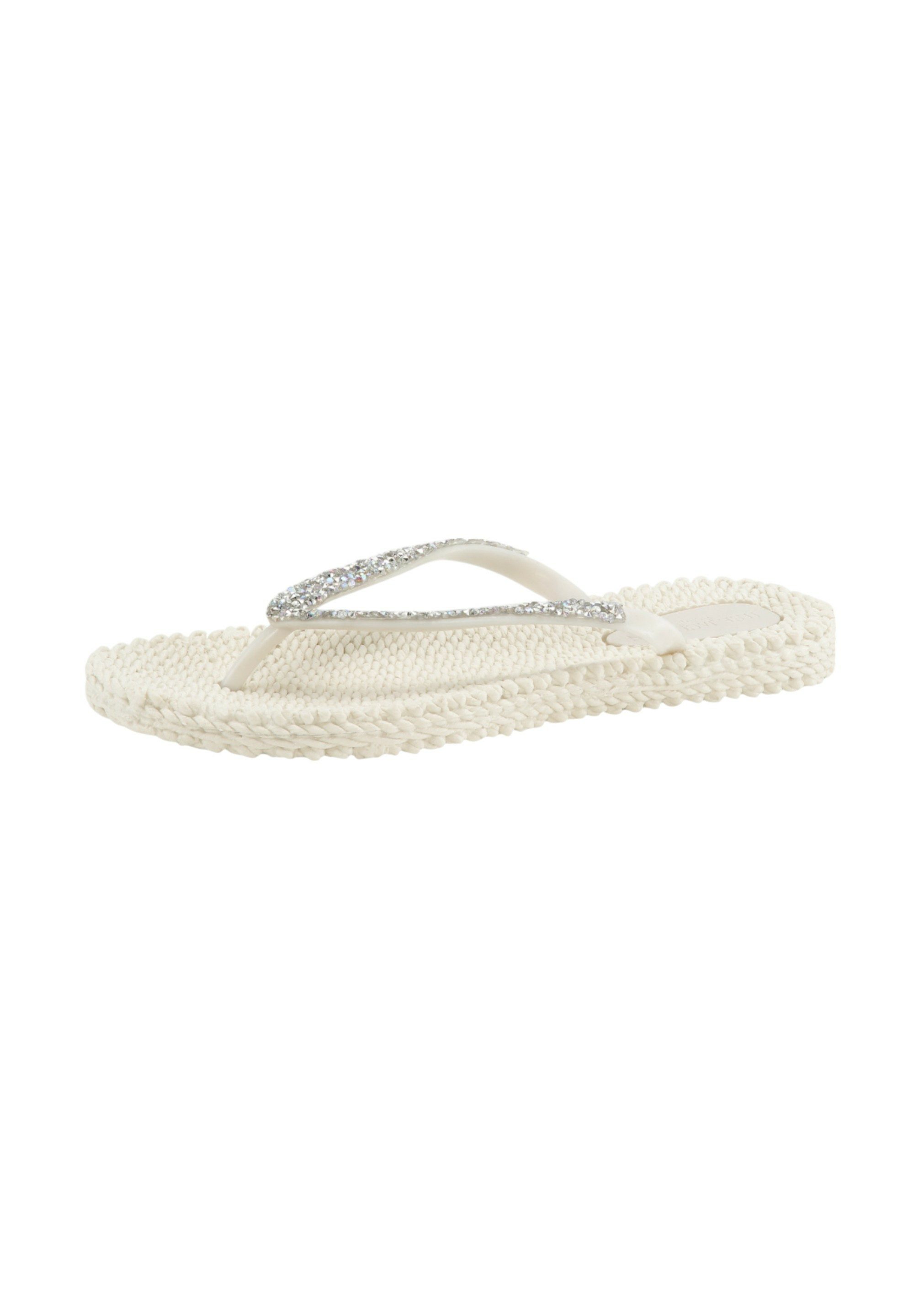 Ilse Jacobsen CHEERFUL03G Zehentrenner Leicht & flexibel, Massageeffekt, mit Glitzer