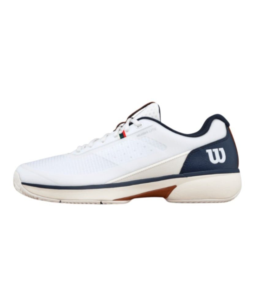 Wilson Rush Lite 5.0 Clay/Sandplatz weiss/navyblau Herren Tennisschuh