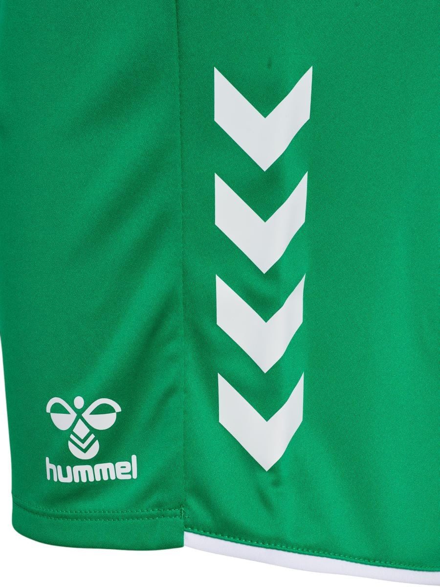 hummel Sporthose hmlCORE 2.0 Shorts (angenehmes Tragegefühl) kurz hellgrün/weiss Damen
