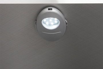 Wimex Eckschrank Level (1-St) 120x120x236cm weiß / Grauglas, inkl. Beleuchtung