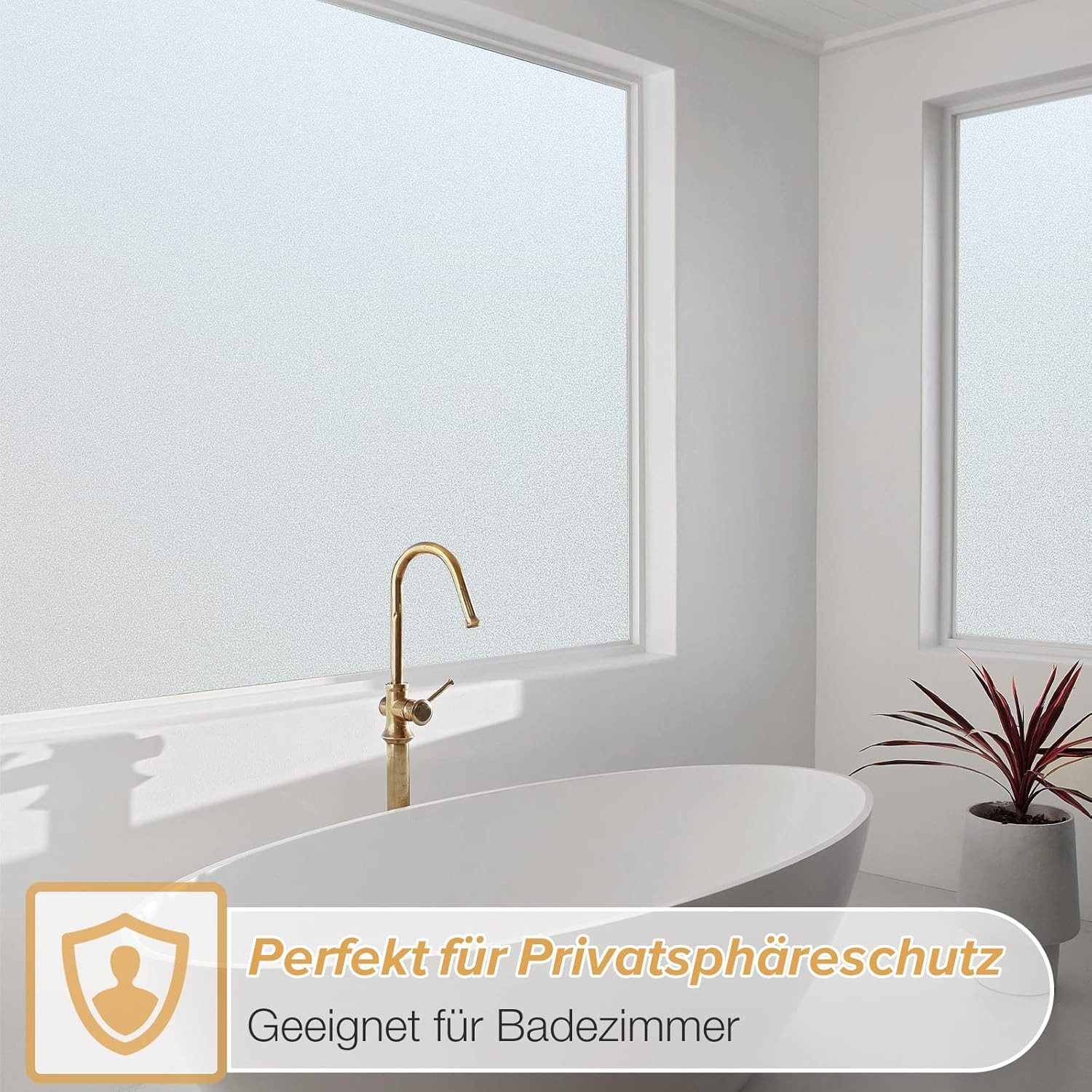 Coonoor Sonnenschutz-Fensterfolie Selbstklebende matte Fensterfolie, UV-Sch günstig online kaufen